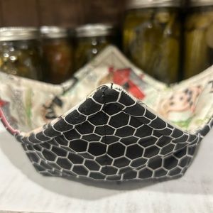 Bowl Koozie (Cozy) - Farm, Tractor, Cow, Sheep, Pig, Organic, Milk, Chickens